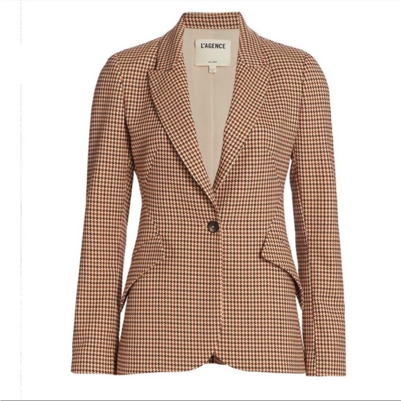 L’AGENCE Chamberlain Houndstooth Blazer - Picture 7 of 12